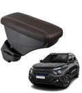 Apoio De Braço Citroen C3 Couro Marrom Costura Marrom