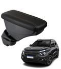 Apoio De Braço Citroen C3 Couro Preto Costura Marrom