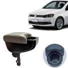 Apoio De Braço Encosto Gol Saveiro Voyage Couro 2006 Até 2018 Porta Copo Cor Cinza