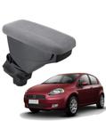 Apoio De Braço Fiat Punto Tecido Cinza Costura Branca