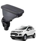 Apoio De Braço Ford Ecosport Couro Grafite Costura Azul Apoio De Braço Ford Ecosport Couro Grafite Costura Azul