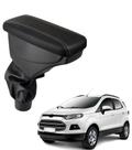 Apoio De Braço Ford Ecosport Couro Preto Costura Cinza