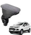 Apoio De Braço Ford Ecosport Tecido Cinza Costura Vermelha