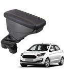 Apoio De Braço Ford Ka Couro Grafite Costura Marrom
