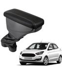 Apoio De Braço Ford Ka Couro Preto Costura Cinza