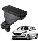 Apoio De Braço Ford Ka Couro Preto Costura Preta
