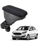 Apoio De Braço Ford Ka Tecido Preto Costura Cinza