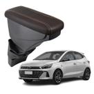 Apoio De Braço Hyundai Hb20x Couro Marrom Costura Marrom Apoio De Braço Hyundai Hb20x Couro Marrom Costura Marrom
