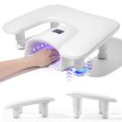 Apoio de braço para Nail Tech Quaferen de 2ª geração em forma de U branco