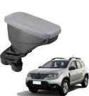 Apoio De Braço Renault Duster Couro Cinza Costura Cinza