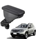 Apoio De Braço Renault Duster Couro Grafite Costura Cinza