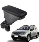 Apoio De Braço Renault Duster Couro Preto Costura Azul Apoio De Braço Renault Duster Couro Preto Costura Azul