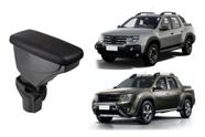 Apoio De Braço Renault Oroch Couro Preto Sem Costura