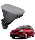 Apoio De Braço Toyota Etios Couro Cinza Costura Branca Apoio De Braço Toyota Etios Couro Cinza Costura Branca