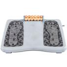 Apoio Descanso para Pés Magnetico Massageador Com 3 Ajustes de Altura Cinza