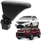Apoio Encosto Descanso Braço Couro Preto Wrv New Fit 2016 à 2019 Costura Preta Sofisti Car HD10000