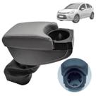 Apoio Encosto Descanso De Braço Porta Copos Citroen C3 2017 Cinza