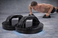Apoio Para Flexão Giratório Push Up Pro Academia Em Casa