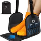 Apoio para pés de avião Delfori Portable com espuma viscoelástica e estojo