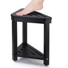 Apoio para pés de chuveiro Boulphia Acacia Wood 35x36x25cm Preto Apoio para pés de chuveiro Boulphia Acacia Wood 35x36x25cm Preto