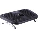 Apoio para Pés Ergonômico com Roldana Central Preto