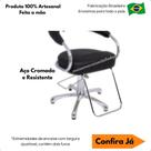 Apoio para Pés para Cadeiras e Poltronas de Salão de Beleza e Cabeleireiros Parapé Descanso de Pés Aço Reforçado e Cromado Universal e Adaptável