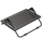 Apoio Suporte Ergonômico para os Pés com Regulagem de Inclinação MDF até 15kg Nr17 Multivisão Preto