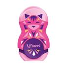 Apontador com Borracha Maped Loopy Mini Cute Papelaria Criativa Original -