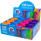 Apontador com Deposito 2 Furos CIS Spiro Lata 4 Cores DP.C/12 Apontador com Deposito 2 Furos CIS Spiro Lata 4 Cores DP.C/12