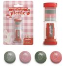 Apontador Com Deposito e 4 Mini Borrachas Picnic