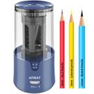 Apontador de lápis elétrico AFMAT para lápis de cor azul Apontador de lápis elétrico AFMAT para lápis de cor azul
