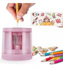 Apontador De Mesa Elétrico Pilha Automático Escolar Criança