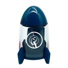 Apontador Foguete com Depósito 1 Furo Dino Space + Mini Borracha Super Divertido - Leo&leo (escolha a cor) COR:AZUL
