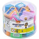 Apontador Plástico Retangular - Colorful - 1 unidade cores variadas Apontador Plástico Retangular - Colorful - 1 unidade cores variadas