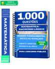 Apostila 1000 Questões Matemática Ensino Fundamental Concurso Público 2026 Completa Atualizada