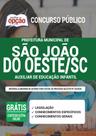 Apostila São João Do Oeste Sc Auxiliar De Educação Infantil - Apostilas Opção