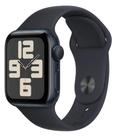 Apple.Watch.SE 2 Geração GPS meia-noite alumínio 40mm Pulseira esportiva meia-noite