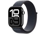 Apple Watch Series 10 GPS Caixa Preta Brilhante de Alumínio 42mm Pulseira Loop Esportiva Tinto Apple Watch Series 10 GPS Caixa Preta Brilhante de Alumínio 42mm Pulseira Loop Esportiva Tinto