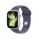 Apple Watch Series 11 GPS Caixa Prateada de Alumínio 42mm Pulseira Esportiva Roxo-névoa P/M