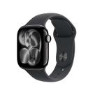 Apple Watch Series 11 GPS Caixa Preta Brilhante de Alumínio 42mm Pulseira Esportiva Preta P/M