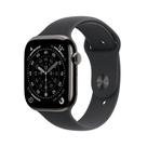 Apple Watch Series 11 GPS + Cellular - Caixa ardósia de titânio 46 mm - Pulseira esportiva preta M/G