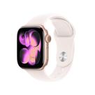 Apple Watch Series 11 GPS + Cellular - Caixa cor de ouro rosa de alumínio 42 mm - Pulseira esportiva blush-clara P/M