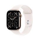 Apple Watch Series 11 GPS + Cellular, Caixa Dourada de Titânio de 46 mm, Pulseira Esportiva Blush-clara, Tamanho M/G - MFD64AM/A
