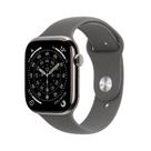 Apple Watch Series 11 GPS + Cellular - Caixa natural de titânio 46 mm - Pulseira esportiva cinza-pedra P/M