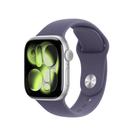 Apple Watch Series 11 GPS + Cellular - Caixa prateada de alumínio 42 mm - Pulseira esportiva roxo-névoa M/G