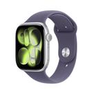 Apple Watch Series 11 GPS + Cellular - Caixa prateada de alumínio 46 mm - Pulseira esportiva roxo-névoa M/G