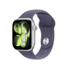 Apple Watch Series 11 GPS + Cellular, Caixa Prateada de Alumínio de 42 mm, Pulseira Esportiva Roxo-névoa, Tamanho P/M - MF8H4AM/A