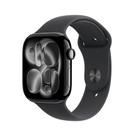 Apple Watch Series 11 GPS + Cellular - Caixa preta brilhante de alumínio 46 mm - Pulseira esportiva preta M/G