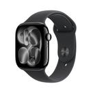 Apple Watch Series 11 GPS + Cellular, Caixa Preta Brilhante de Alumínio de 46 mm, Pulseira esportiva Preta, Tamanho M/G - MFC44AM/A
