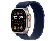 Apple Watch Ultra 2 GPS + Cellular Caixa natural de titânio de 49 mm Pulseira loop Trail azul P/M